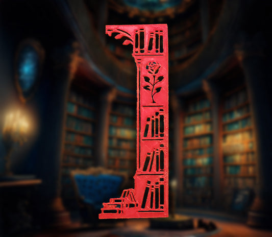 Library border accent - Rose motif