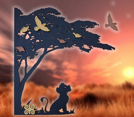 Savanna Sunrise Border Accent – Lion Cub Edition - REDESIGNED