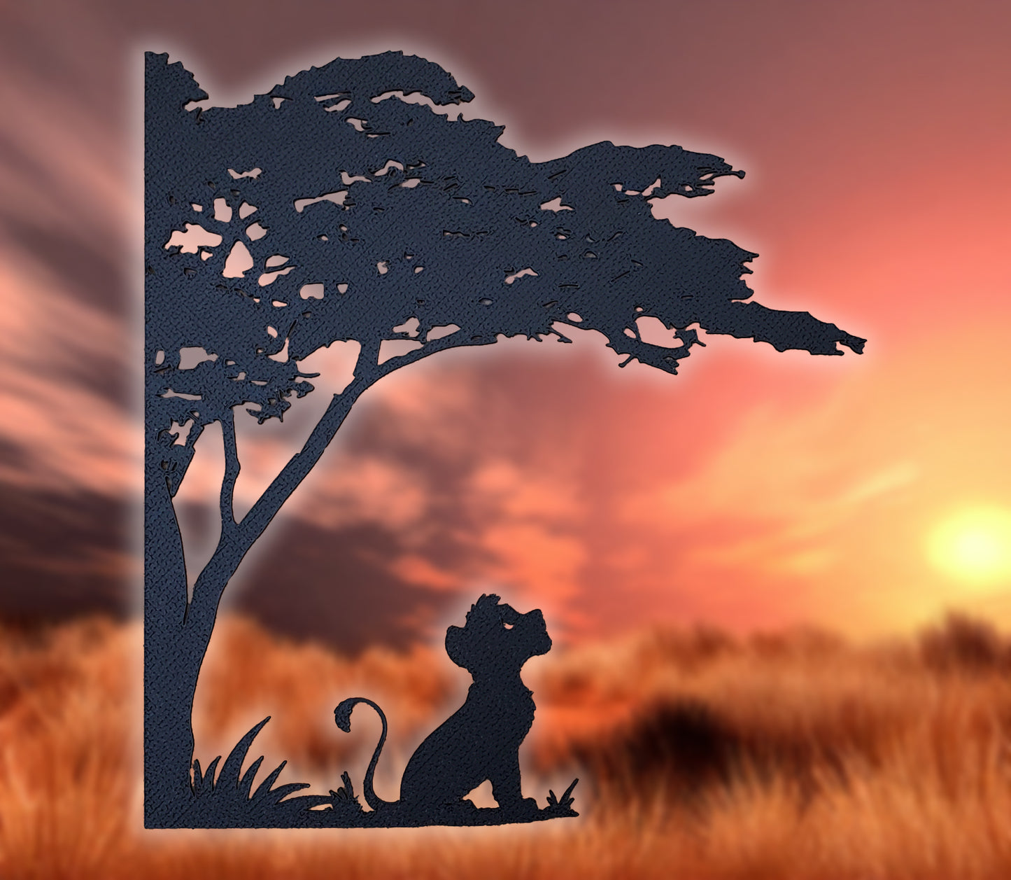 Savanna Sunrise Border Accent – Lion Cub Edition - REDESIGNED
