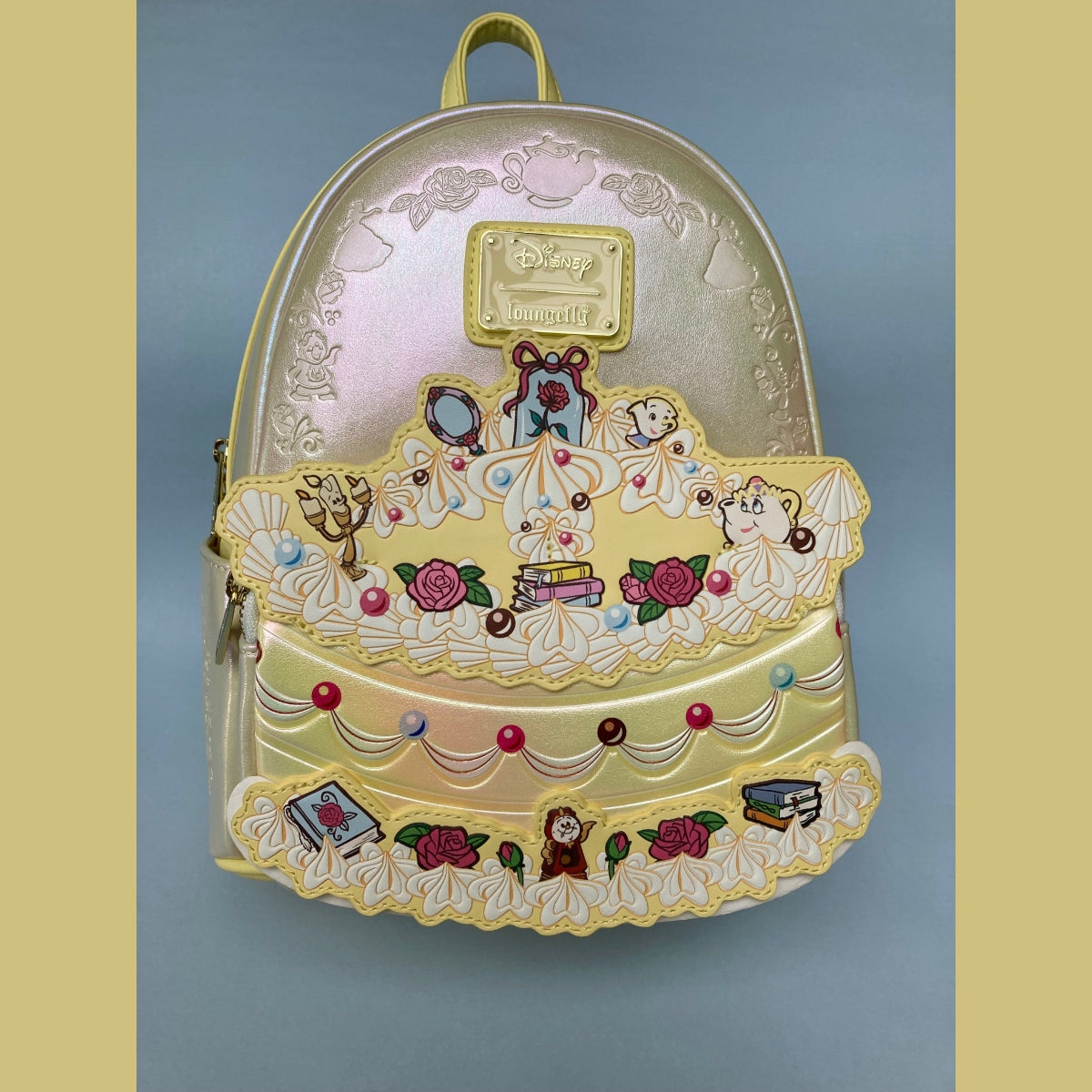 Disney Loungefly Cake Mini Backpack NWT & Free Accessories Bundle - Belle