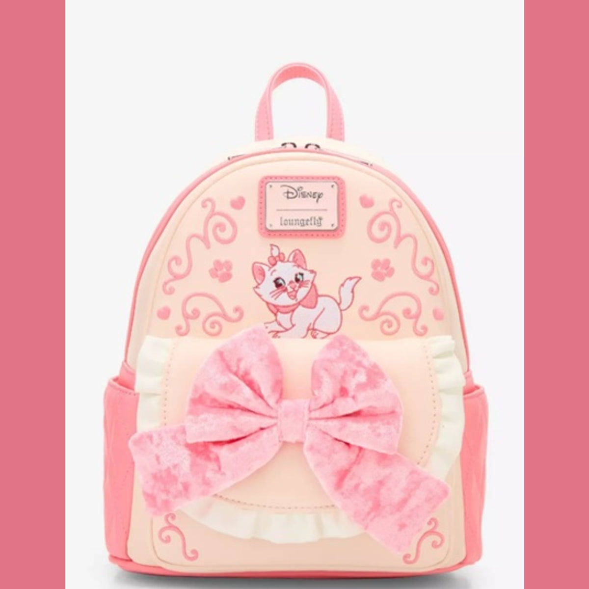 Aristocats Marie Velvet Bow Backpack and Wallet Set NWT