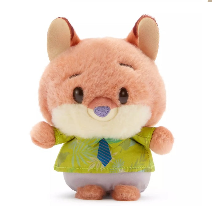 Disney Store Japan Zootopia Urupocha Chan Plush Set of 2 Judy Hopps Nick Wilde Mini 4” NWT