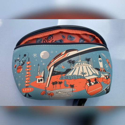 Disney Parks Loungefly Disneyland Tomorrowland Retro Fanny Pack Belt Bag NWT