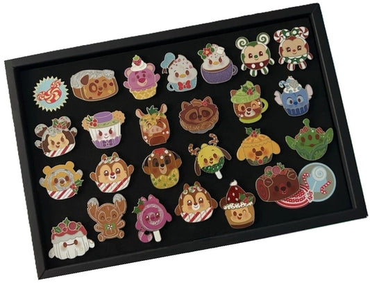 Disney Munchlings Countdown Calendar – 24-Day Christmas Cloisonné Pin Set