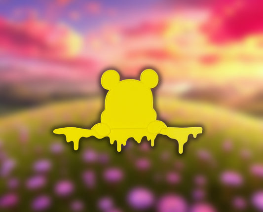 Peeking Bear border accent