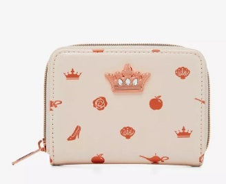 Loungefly Disney Princess Icon Iridescent Mini Zipper Wallet