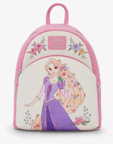 Loungefly Disney Tangled Rapunzel Flowers Mini Backpack NWT