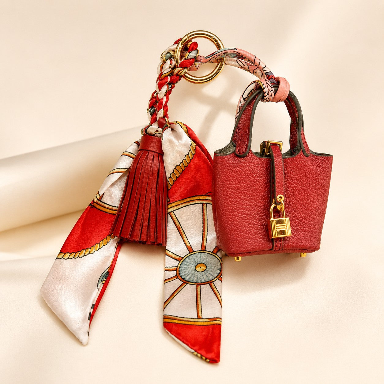 Party Brights Luxury Bag Accessory Trio Mini Purse Keychain Charms