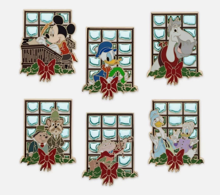Disney Mickey’s Christmas Carol 2024 24-Day Advent Cloisonné Pin Countdown Calendar