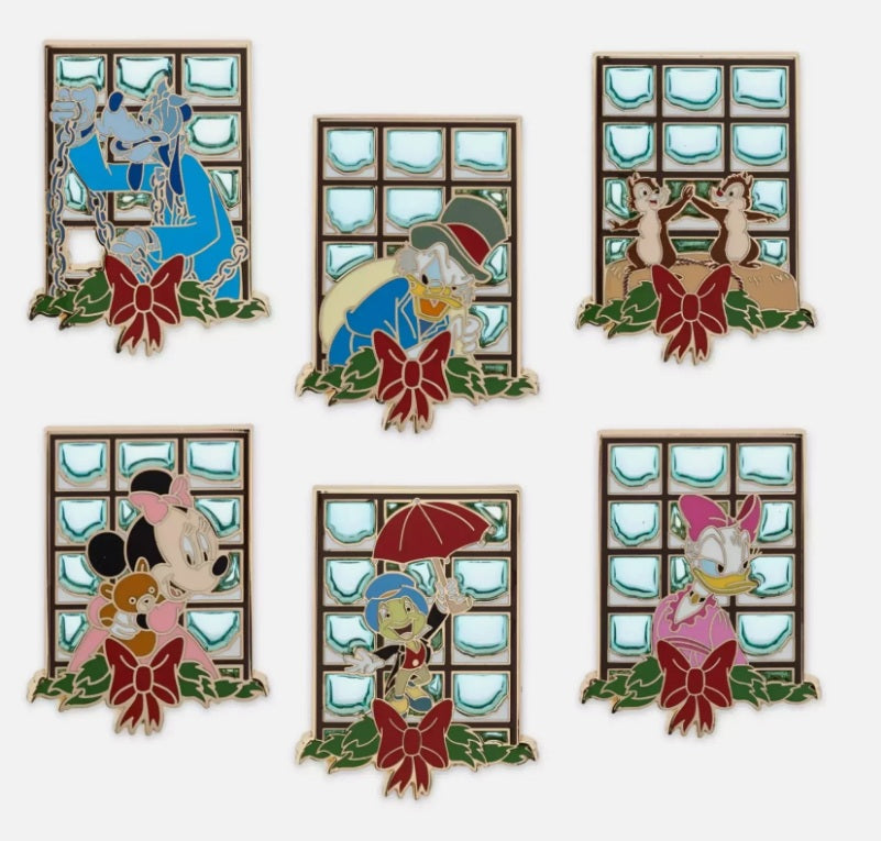 Disney Mickey’s Christmas Carol 2024 24-Day Advent Cloisonné Pin Countdown Calendar