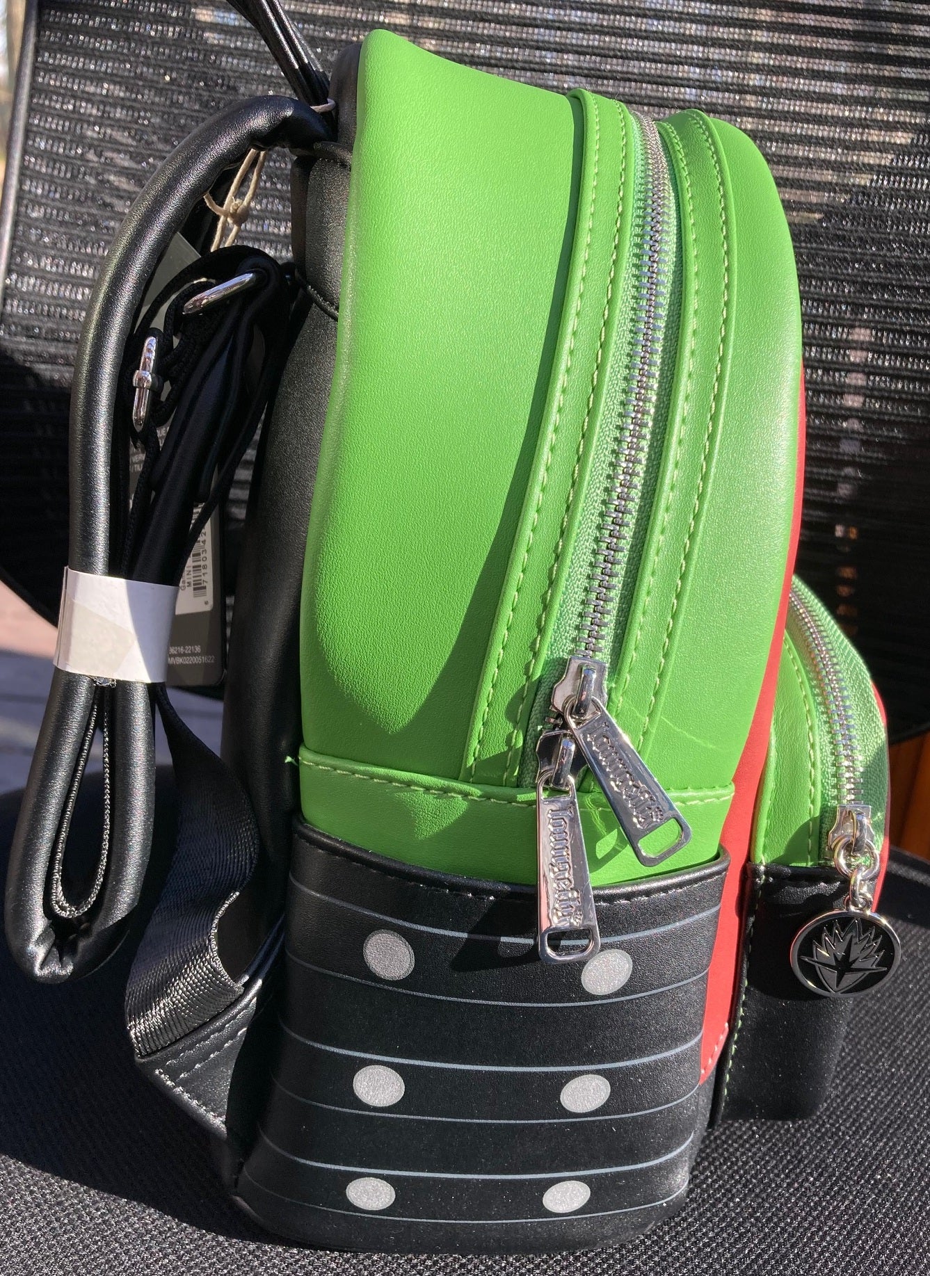 Loungefly Marvel Gamora Cosplay Mini Backpack SDCC 2022 Glow In The Dark NWT