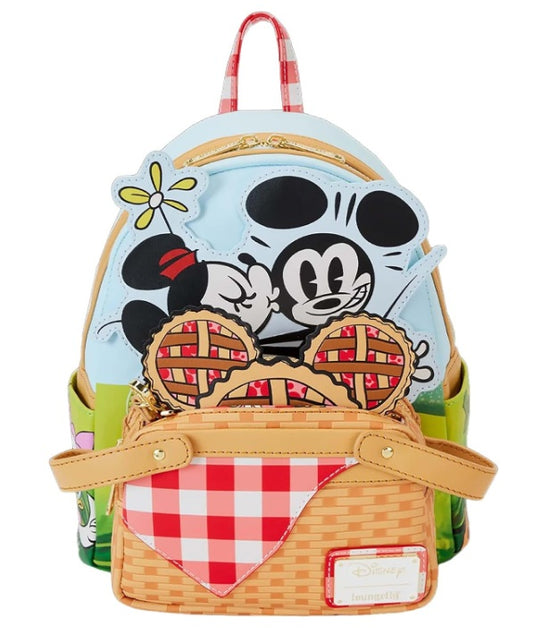 Loungefly Disney Mickey and Friends Picnic Basket Mini Backpack with Coin Bag
