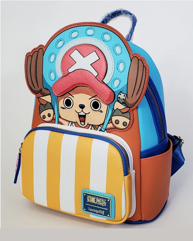 Loungefly One Piece Tony Tony Chopper Figural Mini Backpack NWT Faux Leather Anime