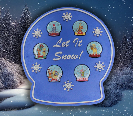 Winter Wonderland Snow globe pin frame