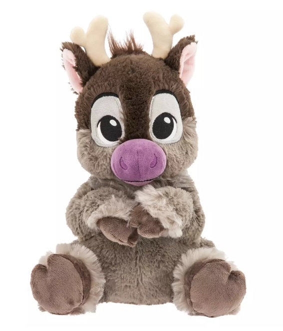 Disney Store Sven Plush Swaddle Frozen Disney Babies Reversible Blanket 12” NWT