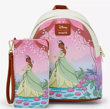 Princess And The Frog Tiana Bayou Sunset Loungefly Mini Backpack