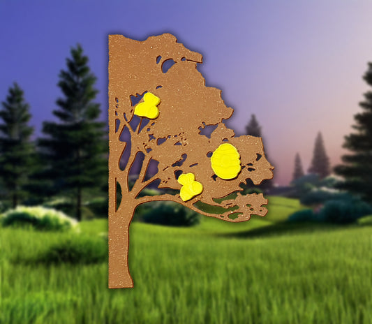 Tree Accent with Bumblebee & Hive Pins