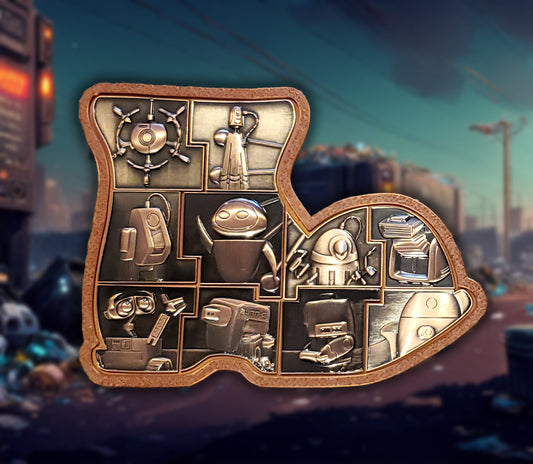 Wall-E inspired Boot puzzle frame