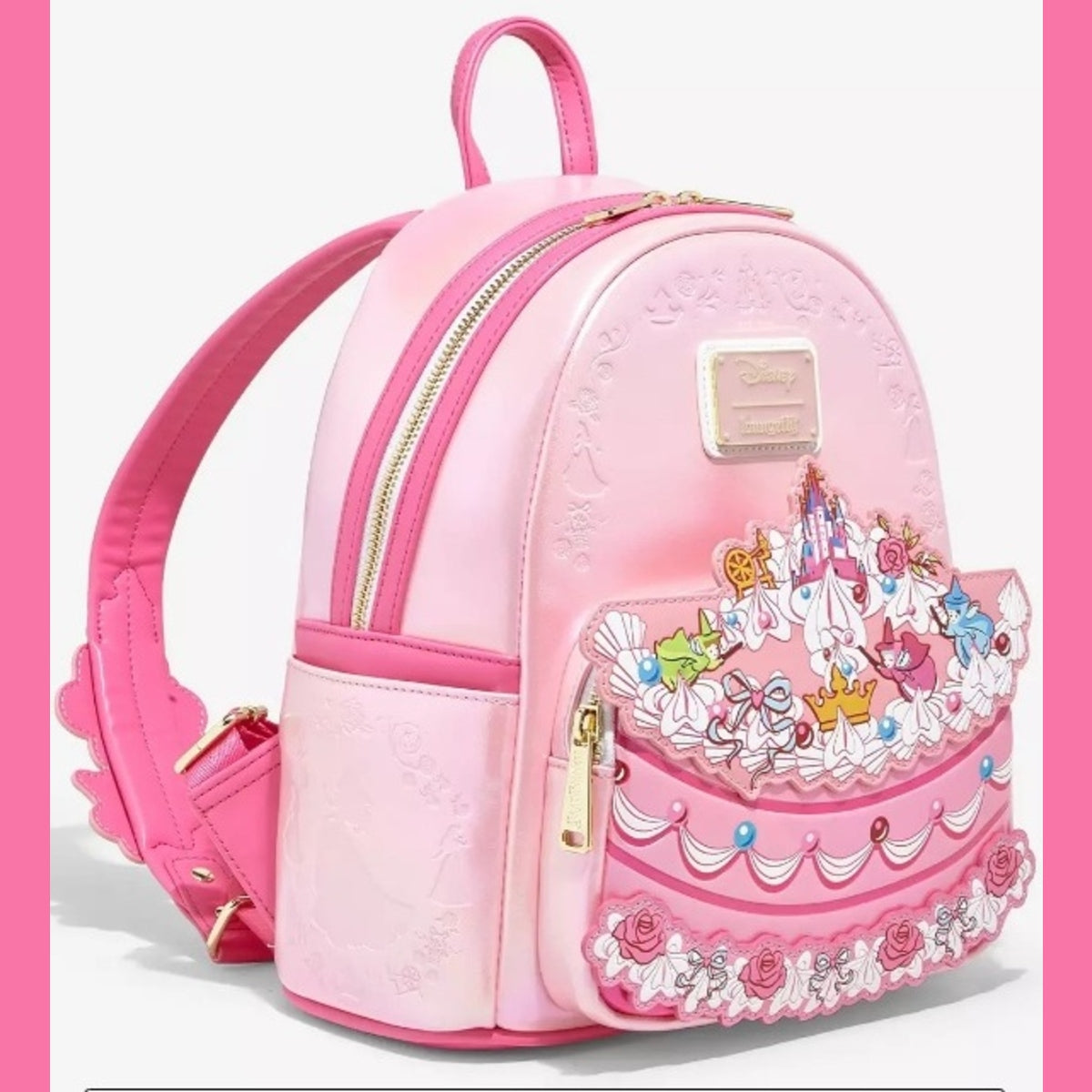 Disney Loungefly Cake Mini Backpack NWT & Free Accessories Bundle - Aurora