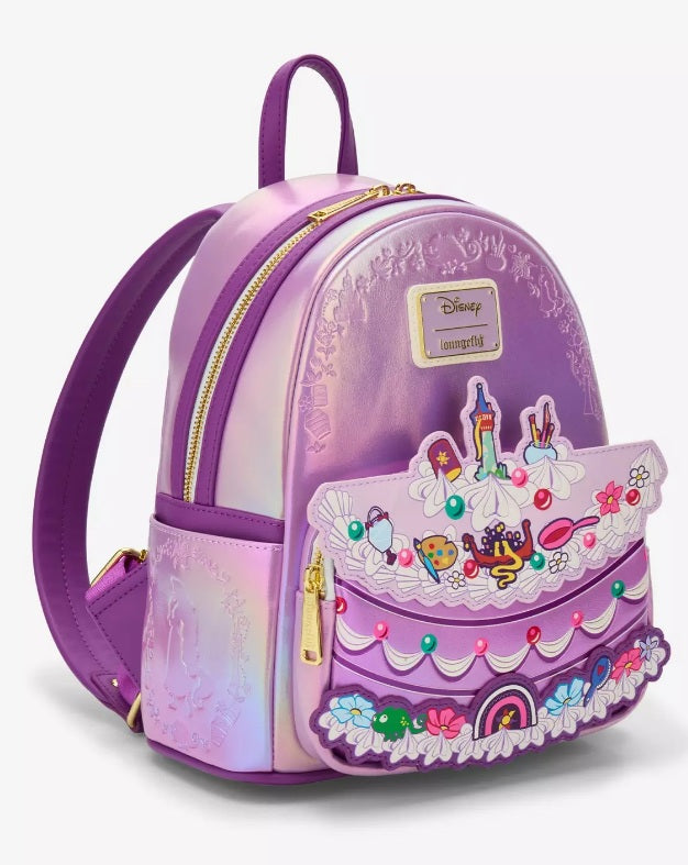 Disney Loungefly Cake Mini Backpack & Signature Bundle NWT - Rapunzel