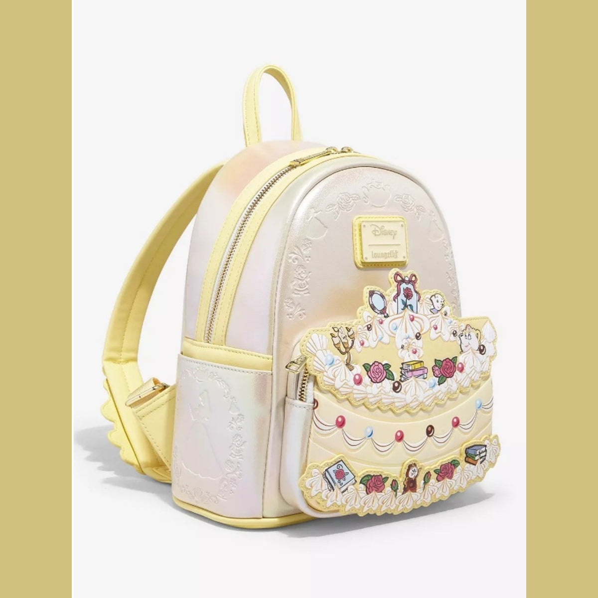 Disney Loungefly Cake Mini Backpack NWT & Free Accessories Bundle - Belle
