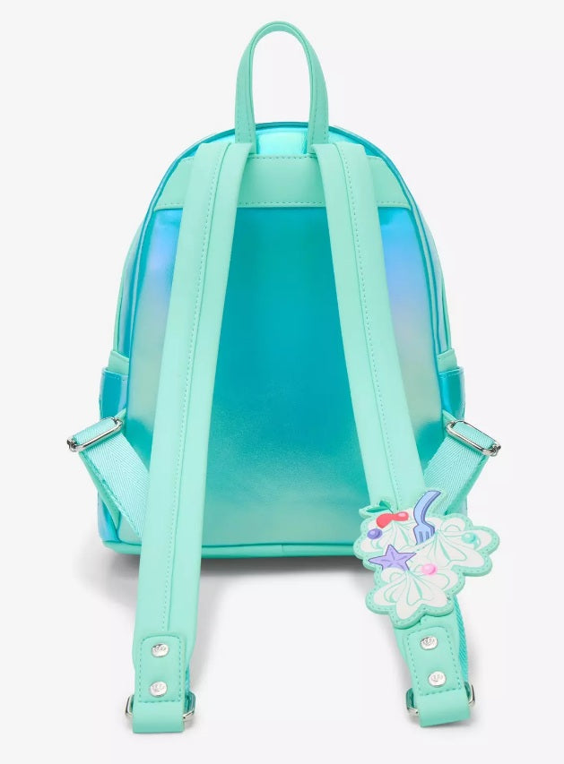 Disney Loungefly Little Mermaid Cake Mini Backpack & Signature Bundle NWT - Ariel