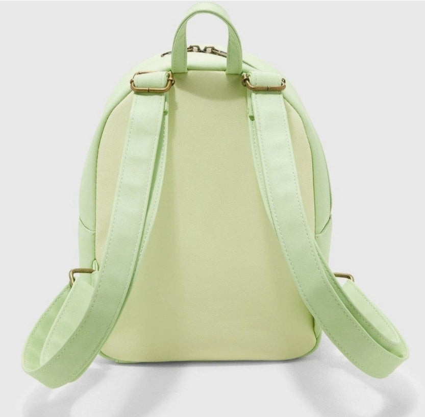Loungefly Disney Princess and the Frog Tiana Floral Mini Backpack NWT Green Faux Leather