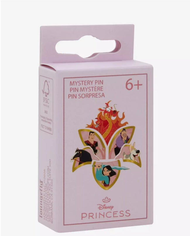 Loungefly Disney Mulan Flower Puzzle Complete 6 Pin Set