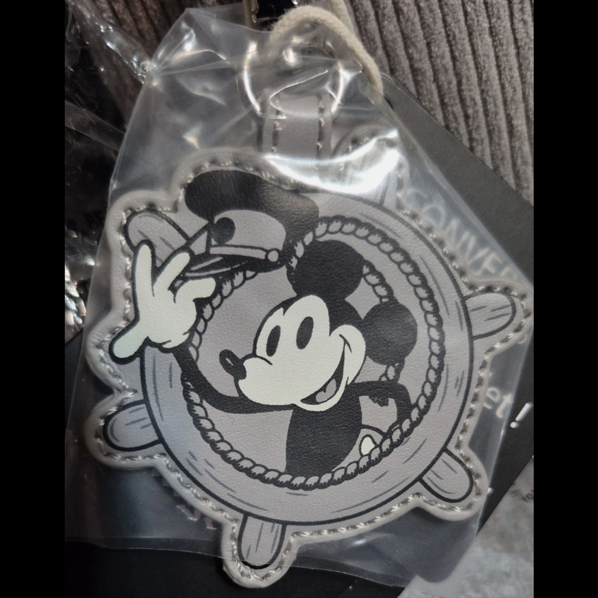 Loungefly Disney Steamboat Willie Corduroy Convertible Mini Backpack LE 1000 NWT