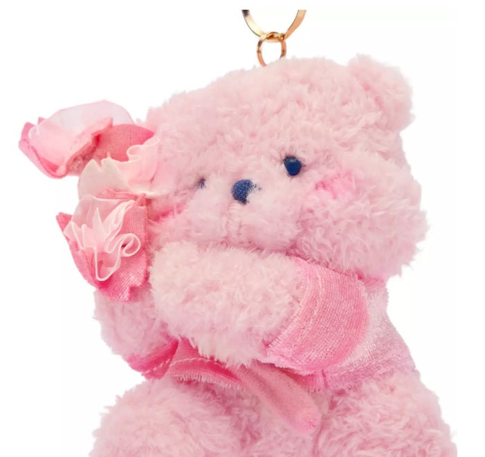 Disney Store Japan Winnie the Pooh Sakura Urupocha Chan Plush Keychain NWT Bag Charm