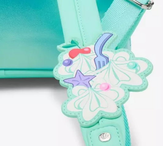 Disney Loungefly Little Mermaid Cake Mini Backpack & Signature Bundle NWT - Ariel