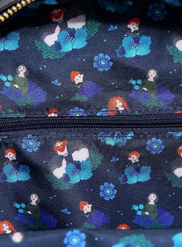 Loungefly Disney Pixar Brave Merida Family Botanical Mini Backpack Exclusive NWT