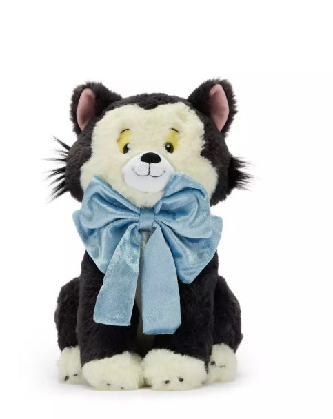 Disney Store Japan Figaro Plush with Bow Pinocchio Cat 12.5” NWT