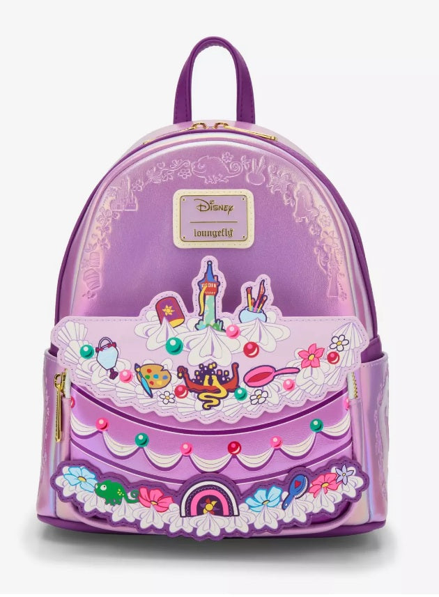 Disney Loungefly Cake Mini Backpack & Signature Bundle NWT - Rapunzel