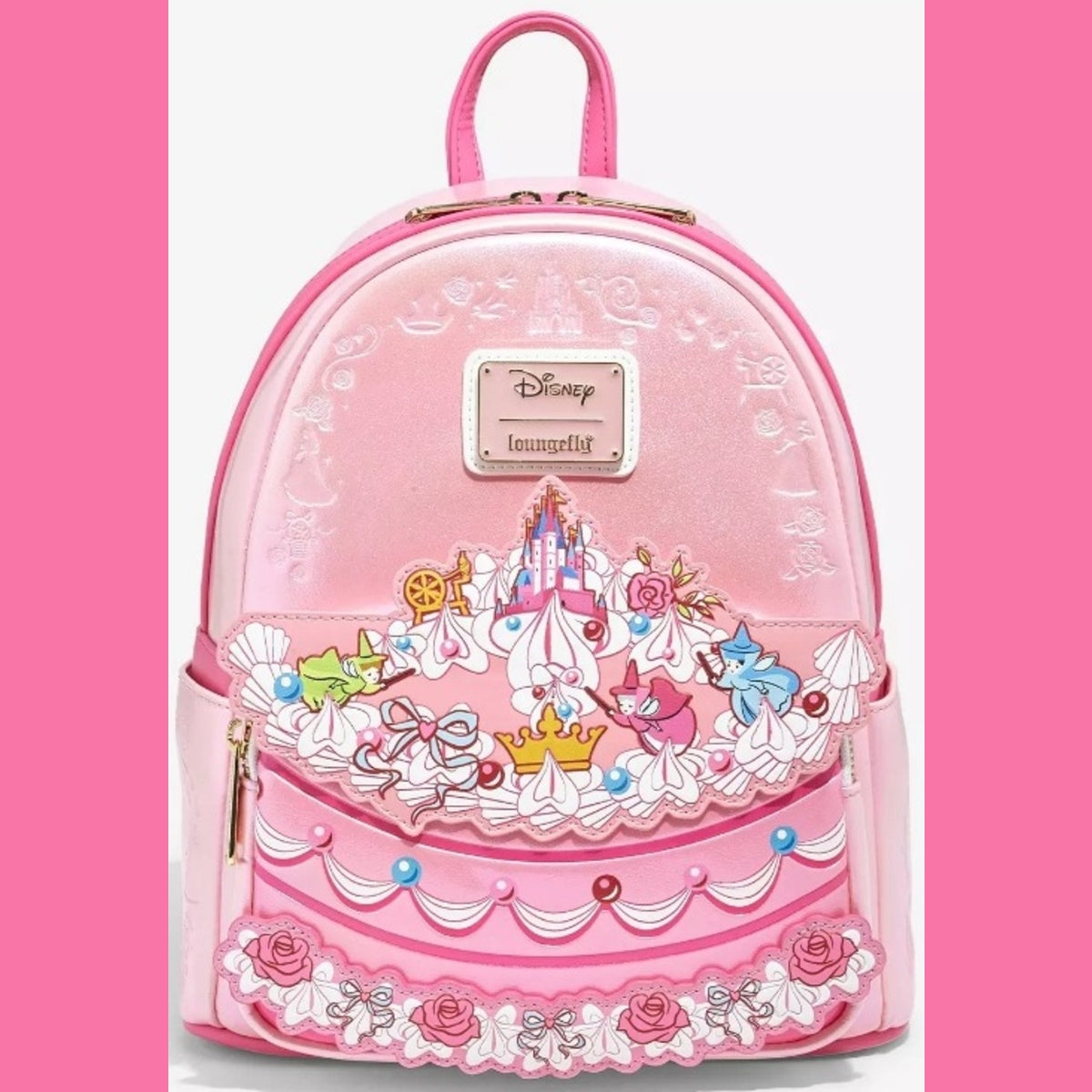 Disney Loungefly Cake Mini Backpack NWT & Free Accessories Bundle - Aurora