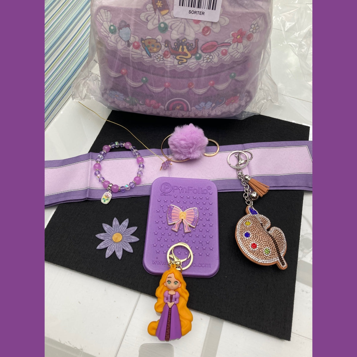 Disney Loungefly Cake Mini Backpack NWT & Free Accessories Bundle - Rapunzel