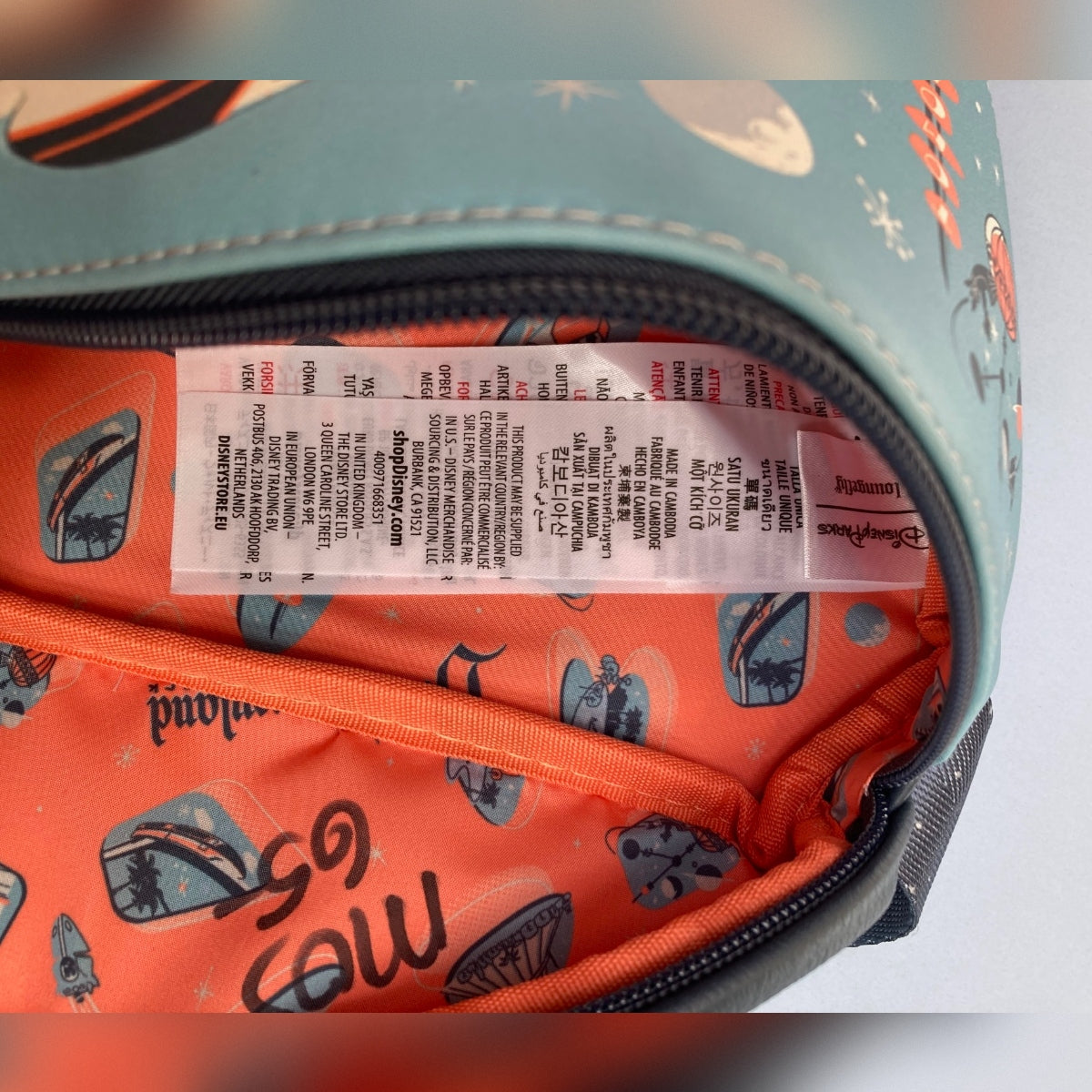 Disney Parks Loungefly Disneyland Tomorrowland Retro Fanny Pack Belt Bag NWT