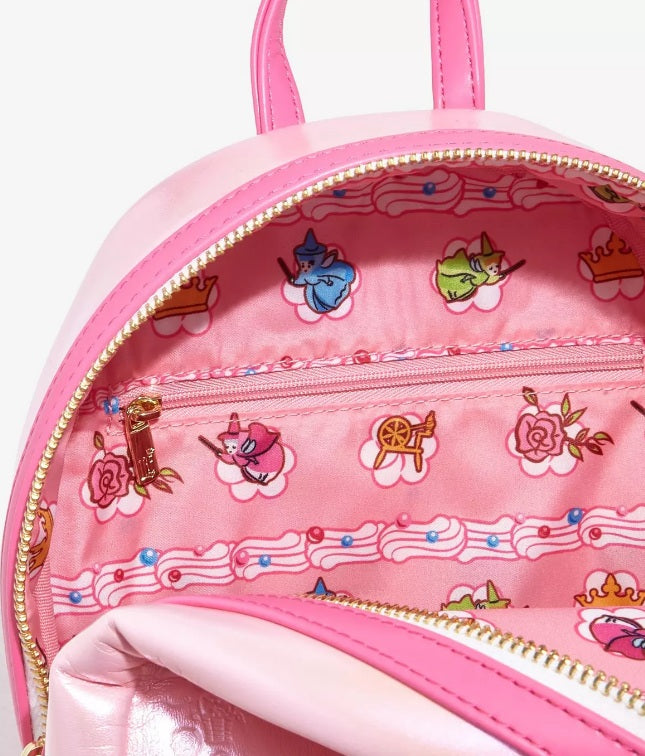 Disney Loungefly Cake Mini Backpack & Signature Bundle NWT - Aurora