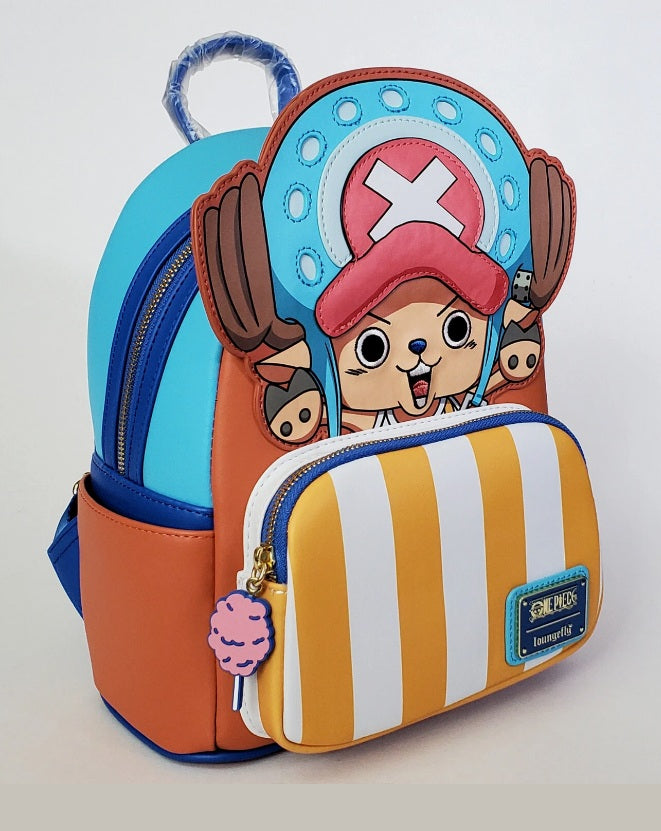 Loungefly One Piece Tony Tony Chopper Figural Mini Backpack NWT Faux Leather Anime