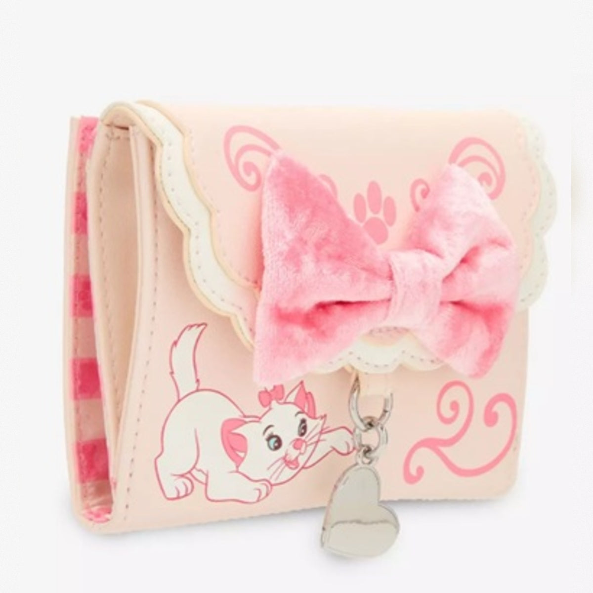 Loungefly Disney The Aristocats Marie Velvet Bow Wallet NWT