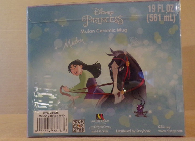 Disney Princess Mulan 19oz Ceramic Mug Monogram International New In Box 86518