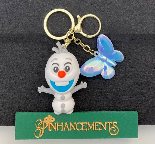Disney Frozen Olaf Bag Charm, Purse Charm with coordinated Butterfly