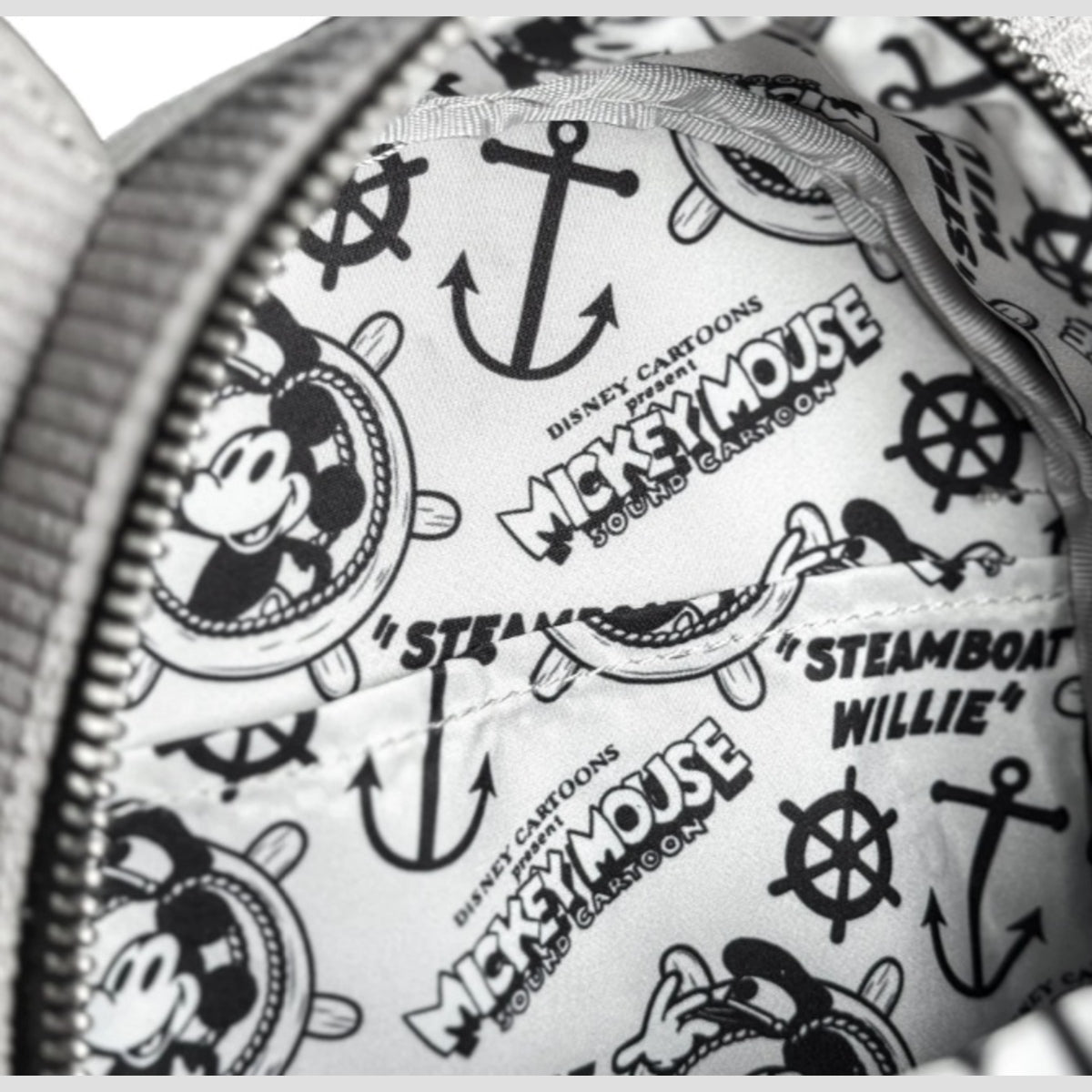Loungefly Disney Steamboat Willie Corduroy Convertible Mini Backpack LE 1000 NWT