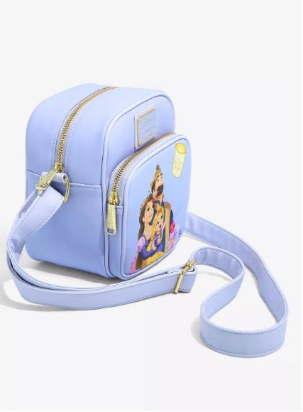 Loungefly Disney Tangled Corona Royal Family Crossbody Bag NWT Exclusive Rapunzel
