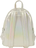 Iridescent backpack on a white background