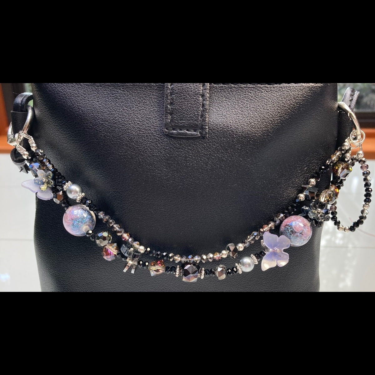 Handmade Whimsical Universe Purse Necklace