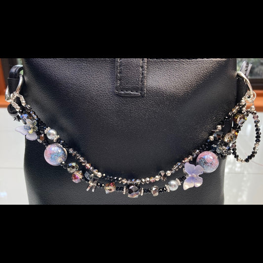 Handmade Whimsical Universe Purse Necklace