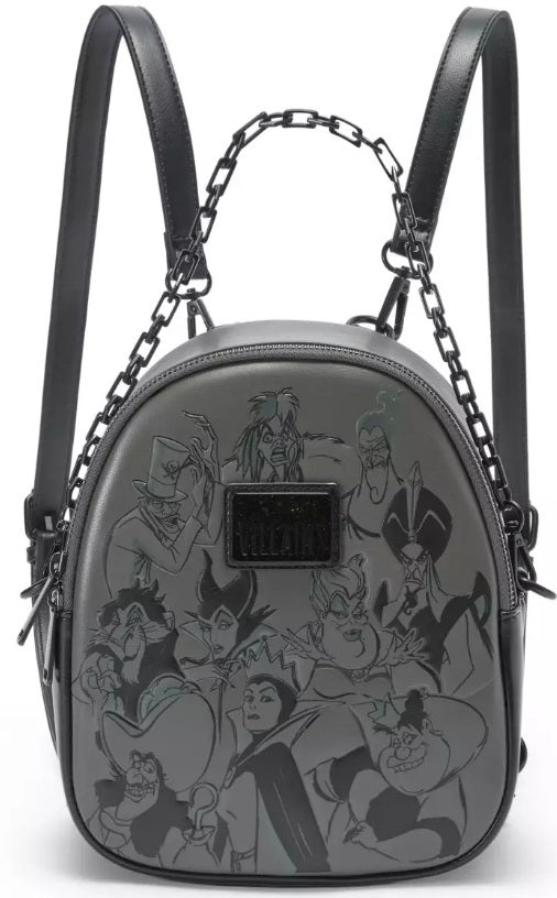 Disney Store Exclusive Villains Mini Backpack with Removable Chain Strap
