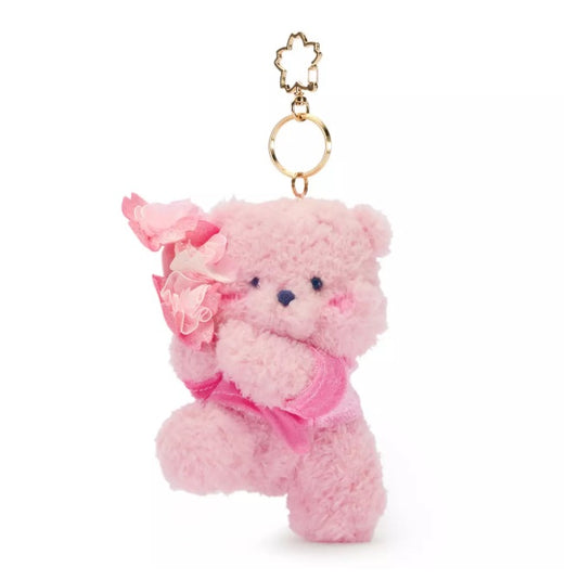 Disney Store Japan Winnie the Pooh Sakura Urupocha Chan Plush Keychain NWT Bag Charm
