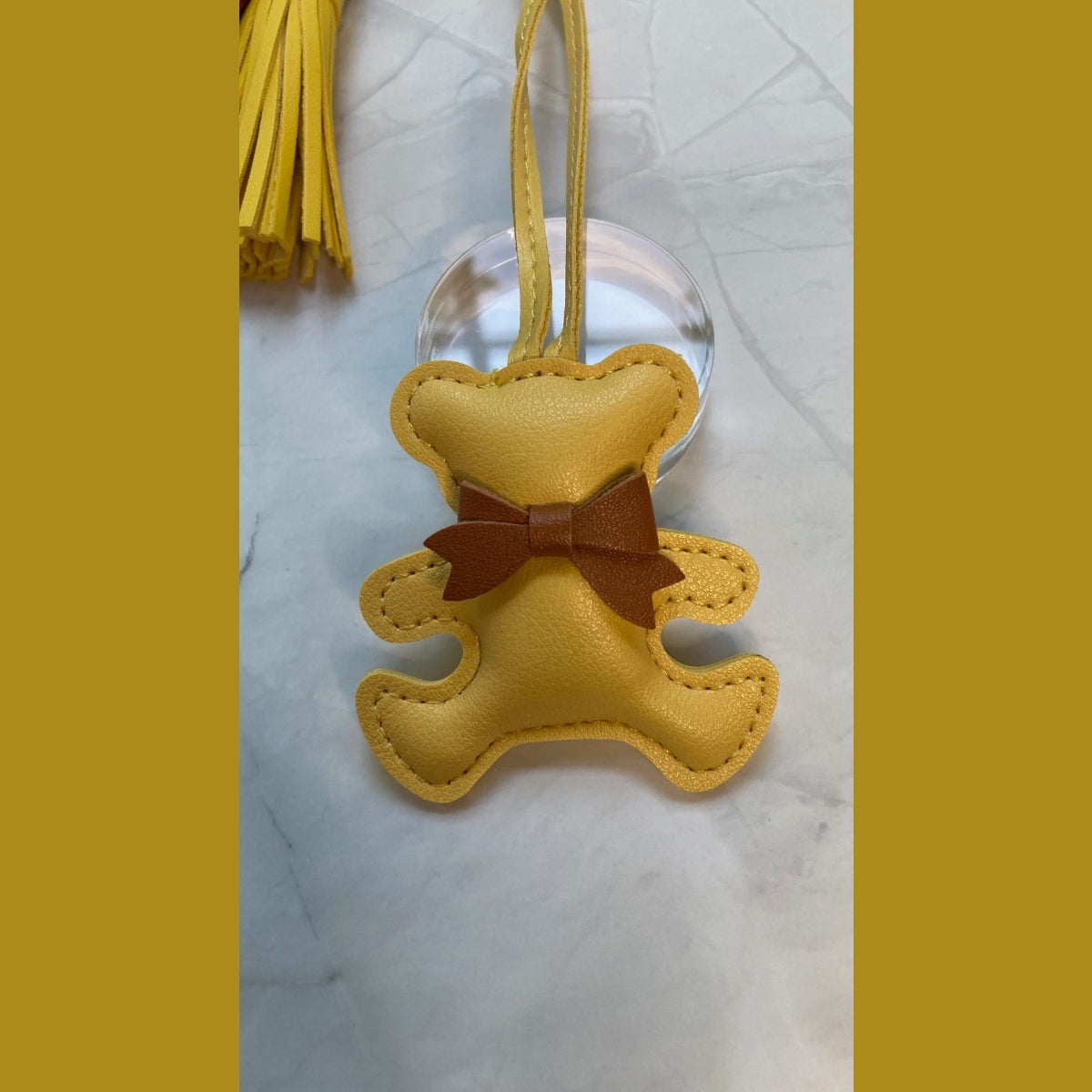 Chic Teddy Bear Handbag Adornment & Keychain, 5 Color Options